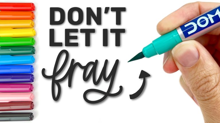 5 Tips to Avoid Brush Pen Fraying and Better Your Hand Lettering
